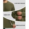 image:imageMAGCOMSEN Mens Sweatshirt Crewneck Thermal Sherpa Lined Sweatshirts Warm Winter Casual TopsArmy Green