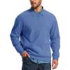 image:imageMAGCOMSEN Mens Sweatshirt Crewneck Thermal Sherpa Lined Sweatshirts Warm Winter Casual TopsGrey Blue