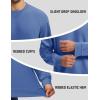 image:imageMAGCOMSEN Mens Sweatshirt Crewneck Thermal Sherpa Lined Sweatshirts Warm Winter Casual TopsGrey Blue