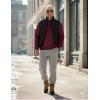 image:imageMAGCOMSEN Mens Sweatshirt Crewneck Thermal Sherpa Lined Sweatshirts Warm Winter Casual TopsWinered