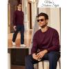 image:imageMAGCOMSEN Mens Sweatshirt Crewneck Thermal Sherpa Lined Sweatshirts Warm Winter Casual TopsWinered