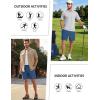 image:imageMAGCOMSEN Mens Workout Athletic Shorts 7 Lightweight Quick Dry Water Resistant Zipper Pockets Gym Hiking ShortsBluegrey