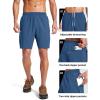 image:imageMAGCOMSEN Mens Workout Athletic Shorts 7 Lightweight Quick Dry Water Resistant Zipper Pockets Gym Hiking ShortsBluegrey