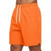 image:imageMAGCOMSEN Mens Workout Athletic Shorts 7 Lightweight Quick Dry Water Resistant Zipper Pockets Gym Hiking ShortsOrange