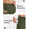 image:imageMAGCOMSEN Mens Workout Running Shorts 7 Quick Dry Athletic Hiking Shorts Lightweight Gym Tennis with PocketsArmy Green