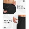 image:imageMAGCOMSEN Mens Workout Running Shorts 7 Quick Dry Athletic Hiking Shorts Lightweight Gym Tennis with PocketsBlack