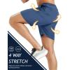 image:imageMAGCOMSEN Mens Workout Running Shorts 7 Quick Dry Athletic Hiking Shorts Lightweight Gym Tennis with PocketsBlue Grey