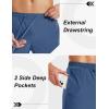 image:imageMAGCOMSEN Mens Workout Running Shorts 7 Quick Dry Athletic Hiking Shorts Lightweight Gym Tennis with PocketsBlue Grey