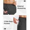 image:imageMAGCOMSEN Mens Workout Running Shorts 7 Quick Dry Athletic Hiking Shorts Lightweight Gym Tennis with PocketsDark Grey