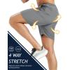 image:imageMAGCOMSEN Mens Workout Running Shorts 7 Quick Dry Athletic Hiking Shorts Lightweight Gym Tennis with PocketsLight Grey