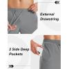 image:imageMAGCOMSEN Mens Workout Running Shorts 7 Quick Dry Athletic Hiking Shorts Lightweight Gym Tennis with PocketsLight Grey