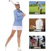 image:imageMAGCOMSEN UPF 50 Long Sleeve Women Polo Shirt Moisture Wicking Golf Tshirt Quick Dry Activewears Spring Tops L B M Light Blue