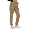image:imageMAGCOMSEN Womens Cargo Pants 6 Pockets Cotton Work Pants Casual Stylish Elastic Waistband Military Trousers
