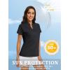 image:imageMAGCOMSEN Womens Polo Shirts ShortSleeve T Golf Fishing for Women Hiking Shirt Pique Polos Camping Dry Fast Running Black XXLarge