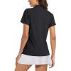image:imageMAGCOMSEN Womens Polo Shirts ShortSleeve T Golf Fishing for Women Hiking Shirt Pique Polos Camping Dry Fast Running Black XXLarge