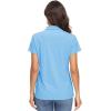 image:imageMAGCOMSEN Womens Polo Shirts UPF 50 Short Sleeve Golf Shirt Quick Dry Sun Protection 4 Buttons Casual Work Collar Top04blue