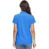 image:imageMAGCOMSEN Womens Polo Shirts UPF 50 Short Sleeve Golf Shirt Quick Dry Sun Protection 4 Buttons Casual Work Collar TopAzure