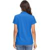 image:imageMAGCOMSEN Womens Polo Shirts UPF 50 Short Sleeve Golf Shirt Quick Dry Sun Protection 4 Buttons Casual Work Collar TopBlue Green