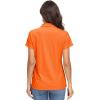 image:imageMAGCOMSEN Womens Polo Shirts UPF 50 Short Sleeve Golf Shirt Quick Dry Sun Protection 4 Buttons Casual Work Collar TopF Orange