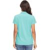 image:imageMAGCOMSEN Womens Polo Shirts UPF 50 Short Sleeve Golf Shirt Quick Dry Sun Protection 4 Buttons Casual Work Collar TopLake Blue