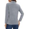 image:imageMAGCOMSEN Womens Quarter Zip Pullover Polar Fleece Jacket Soft Lightweight Sweatshirts Long Sleeve Warm Tops