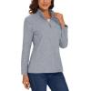 image:imageMAGCOMSEN Womens Quarter Zip Pullover Polar Fleece Jacket Soft Lightweight Sweatshirts Long Sleeve Warm Tops