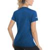 image:imageMAGCOMSEN Womens Short Sleeve Workout TShirt Quick Dry Athletic Running Shirts Active Sports Top Lightweight