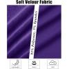 image:imageMAGCOMSEN Womens Velour Hooded Jacket Long Sleeve Full Zip Outerwear Soft Warm Velvet Jacket with Side PocketsPurple