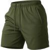 image:imageMAGCOMSEN Mens 7 Athletic Running Shorts Quick Dry Lightweight Mesh Basketball Workout Shorts with Zipper PocketsArmy Green