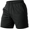 image:imageMAGCOMSEN Mens 7 Athletic Running Shorts Quick Dry Lightweight Mesh Basketball Workout Shorts with Zipper PocketsBlack