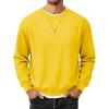 image:imageMAGCOMSEN Mens Fleece Lined Sweatshirts Long Sleeve Crewneck Pullover Winter Fall Warm Casual SweatshirtYellow