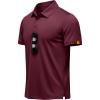 image:imageMAGCOMSEN Mens Polo Shirts Short Sleeve Dry Fit Moisture Wicking Golf Polos UPF 50 Casual Collared TShirtWine Red