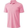 image:imageMAGCOMSEN Mens Polo Shirts Short Sleeve Moisture Wicking Performance Collared Shirt 3 Button Casual Work Golf Polos1 Pink