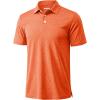 image:imageMAGCOMSEN Mens Polo Shirts Short Sleeve Moisture Wicking Performance Collared Shirt 3 Button Casual Work Golf Polos2 Orange