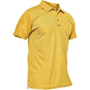 image:imageMAGCOMSEN Mens Polo Shirt Quick Dry Performance Short Sleeve Tactical Shirts Pique Jersey Golf Shirt20 Yellow