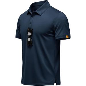 image:imageMAGCOMSEN Mens Polo Shirts Short Sleeve Dry Fit Moisture Wicking Golf Polos UPF 50 Casual Collared TShirtNavy