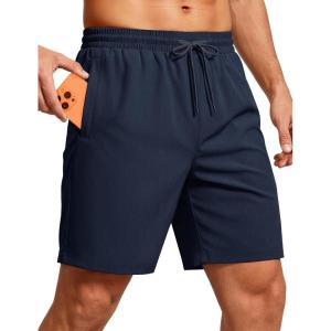 image:imageMAGCOMSEN Mens Workout Running Shorts 7 Quick Dry Athletic Hiking Shorts Lightweight Gym Tennis with PocketsNavy