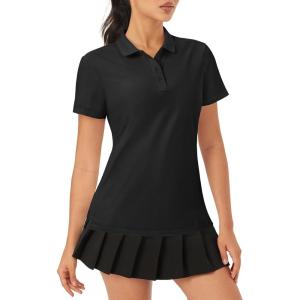 image:imageMAGCOMSEN Womens Golf Polo Shirts Short Sleeve Collared QuickDry Moisture Wicking TShirt Workout Athletic Tennis Tops