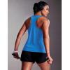 image:imageMAGCOMSEN Tank Tops for Women Workout Racerback Sleeveless Racer Back Tops Athletic Yoga Running Gym Muscle Pilates TankAzure