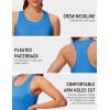 image:imageMAGCOMSEN Tank Tops for Women Workout Racerback Sleeveless Racer Back Tops Athletic Yoga Running Gym Muscle Pilates TankAzure