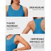 image:imageMAGCOMSEN Tank Tops for Women Workout Racerback Sleeveless Racer Back Tops Athletic Yoga Running Gym Muscle Pilates TankBlue Green