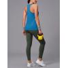image:imageMAGCOMSEN Tank Tops for Women Workout Racerback Sleeveless Racer Back Tops Athletic Yoga Running Gym Muscle Pilates TankBlue Green