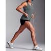 image:imageMAGCOMSEN Tank Tops for Women Workout Racerback Sleeveless Racer Back Tops Athletic Yoga Running Gym Muscle Pilates TankDark Grey