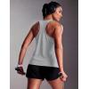 image:imageMAGCOMSEN Tank Tops for Women Workout Racerback Sleeveless Racer Back Tops Athletic Yoga Running Gym Muscle Pilates TankLight Grey