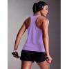 image:imageMAGCOMSEN Tank Tops for Women Workout Racerback Sleeveless Racer Back Tops Athletic Yoga Running Gym Muscle Pilates TankLight Purple