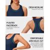 image:imageMAGCOMSEN Tank Tops for Women Workout Racerback Sleeveless Racer Back Tops Athletic Yoga Running Gym Muscle Pilates TankNavy