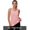 image:imageMAGCOMSEN Tank Tops for Women Workout Racerback Sleeveless Racer Back Tops Athletic Yoga Running Gym Muscle Pilates TankPink