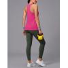 image:imageMAGCOMSEN Tank Tops for Women Workout Racerback Sleeveless Racer Back Tops Athletic Yoga Running Gym Muscle Pilates TankRose Red