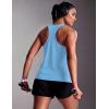 image:imageMAGCOMSEN Tank Tops for Women Workout Racerback Sleeveless Racer Back Tops Athletic Yoga Running Gym Muscle Pilates TankSky Blue