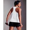 image:imageMAGCOMSEN Tank Tops for Women Workout Racerback Sleeveless Racer Back Tops Athletic Yoga Running Gym Muscle Pilates TankWhite